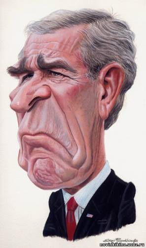 Джордж Буш карикатура